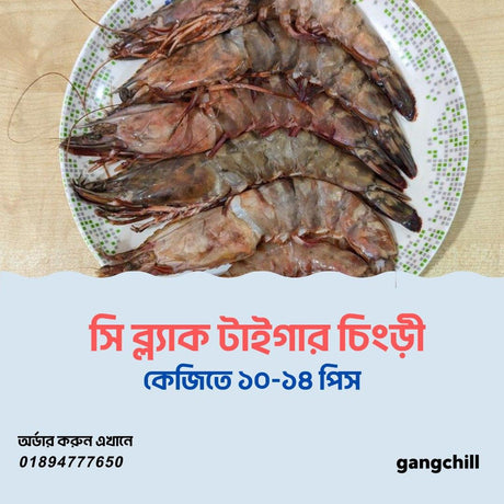 Sea Black Tiger Prawn-1kg - Gangchill.com