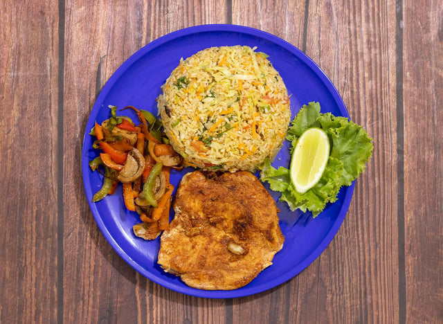 Fried Rice+ Chicken Breast +Saute Vegetable - Gangchill.com